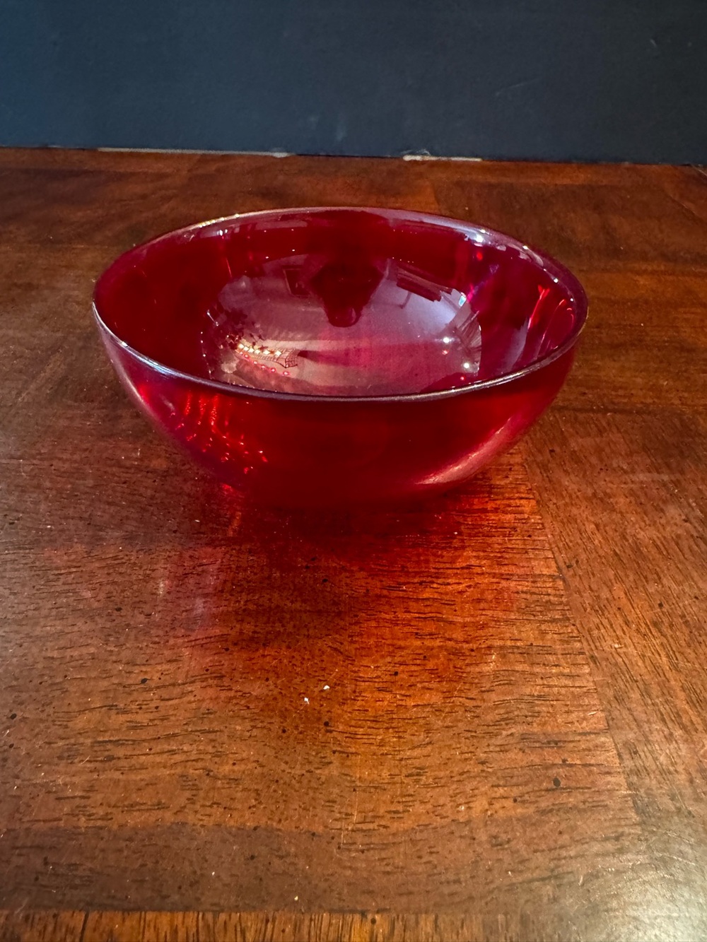 Ruby Red 4.5" Bowl Serving Side Dip Decorator Dish